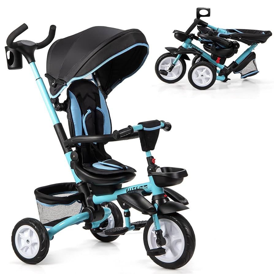 Amazon.co.jp: BABY JOY 三輪車 7イン1 折りたたみ式 幼児用